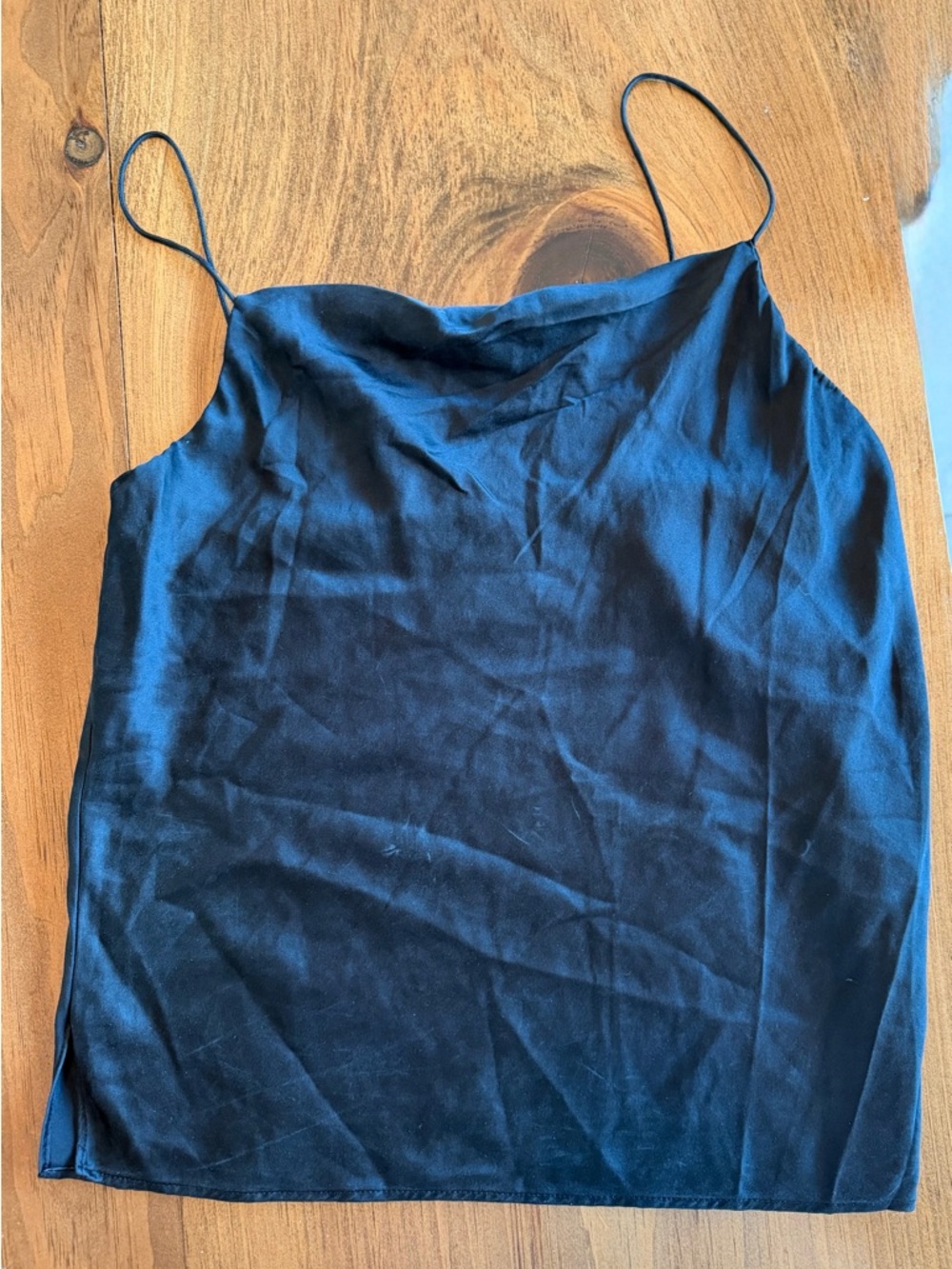 CAMI NYC cami top in black SILK XS perfect condition smoke pet free home - Picture 2 of 4